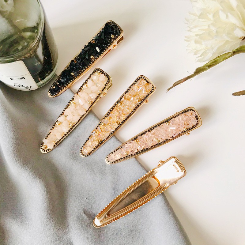 Kẹp Tóc Đính Đá Pha Lê Sang Trọng Quý Phái