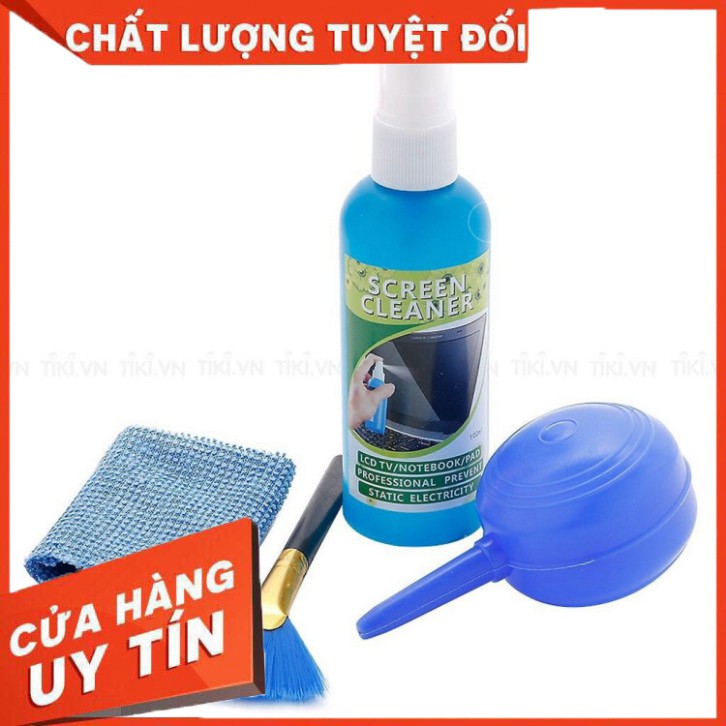 Bộ vệ sinh laptop, màn hình máy tính, bàn phím, màn hình điện thoại, tivi