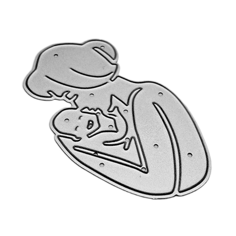 Khuôn Cắt Giấy Kim Loại Hình Mẹ Và Bé Đáng Yêu