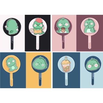 Móc treo dính tường ba anh em gấu MTDT4 bare bear cute molang pusheen gấu brown tonton khủng long hoàng đế mèo capoo