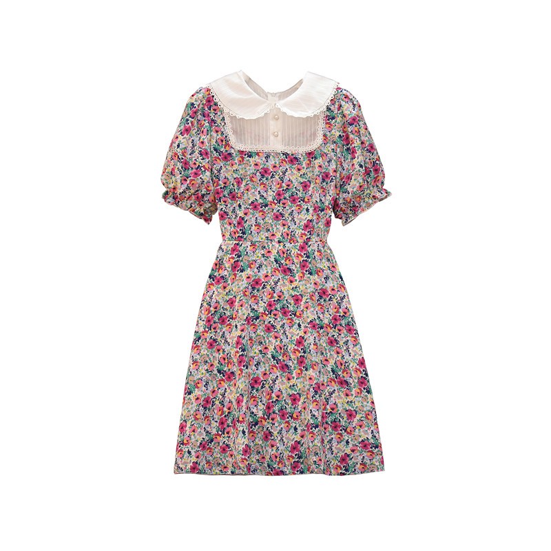 🌸Hàng Order🌸 Váy Hoa Bigsize Cổ Bèo Trắng Tiểu Thư Sang Chảnh🌸Hàng Quảng Châu | BigBuy360 - bigbuy360.vn