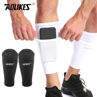 Ssửa Tất vớ bóng đá bảo vệ ống đồng co giãn, thoáng khí Aolikes AL7968 (1 đôi) chinhhang