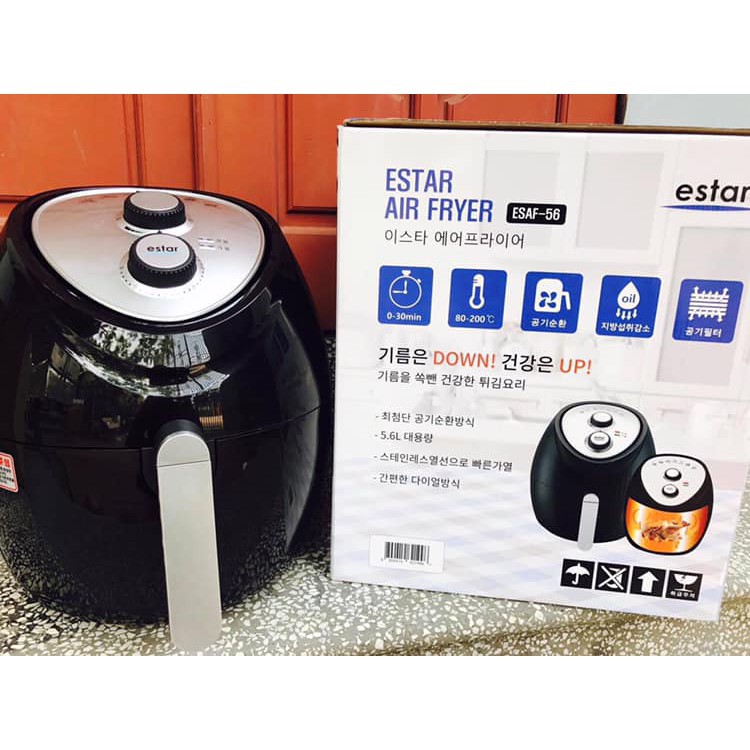 Nồi chiên không dầu Estar 5,6L 1800W - Hàng chính hãng