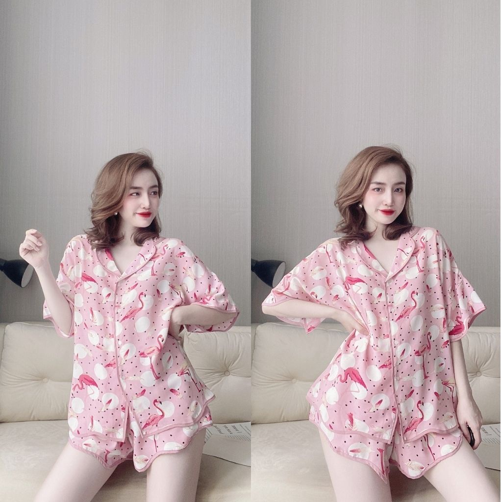 Đồ Ngủ Nữ Bigsize Đồ Ngủ Nữ lụa cao cấp mềm mại xinh xắn | BigBuy360 - bigbuy360.vn