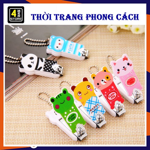 ⚡ Siêu Cute ⚡ Dụng Cụ Cắt Móng Tay Hình Thú Có Móc Khóa - Siêu Xinh - Đồ Bấm Móng Tay Hình Thú Siêu Cưng