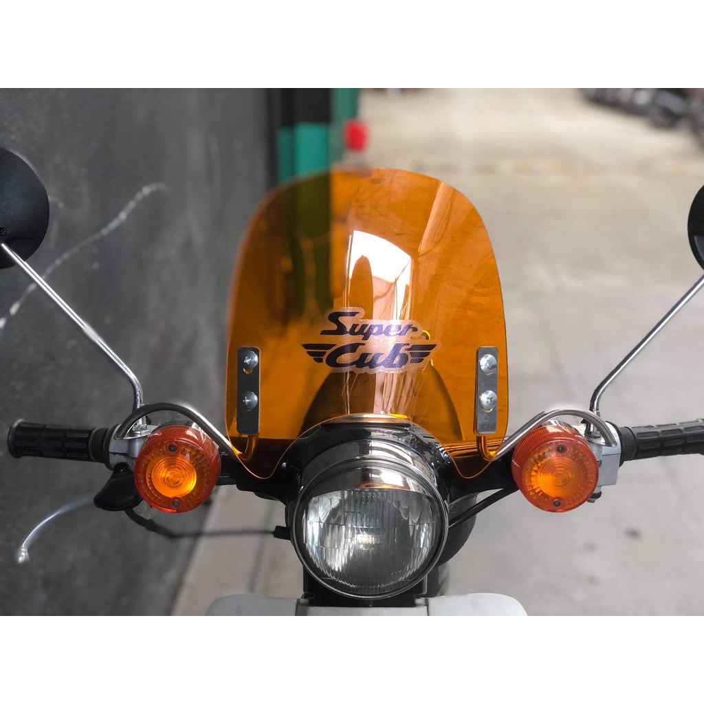 #1 Kính chắn gió xe cub đèn tròn Japan