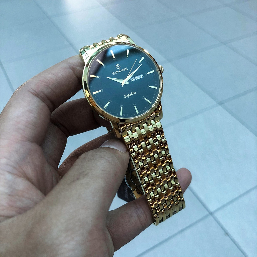Đồng Hồ Nam Sunrise DM1216SWA B Chính Hãng [Full Box + Thẻ BH 3 Năm] Kính Sapphire Chống Xước-Chống Nước-Dây Thép 316L | BigBuy360 - bigbuy360.vn
