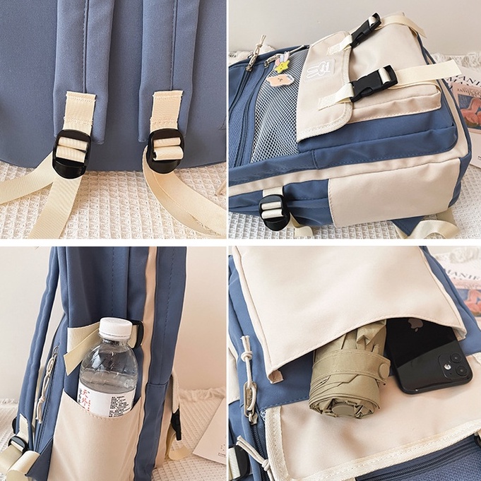 Balo đi học nữ thời trang đẹp giá rẻ ZIME cặp nam nữ dễ thương unisex chống nước