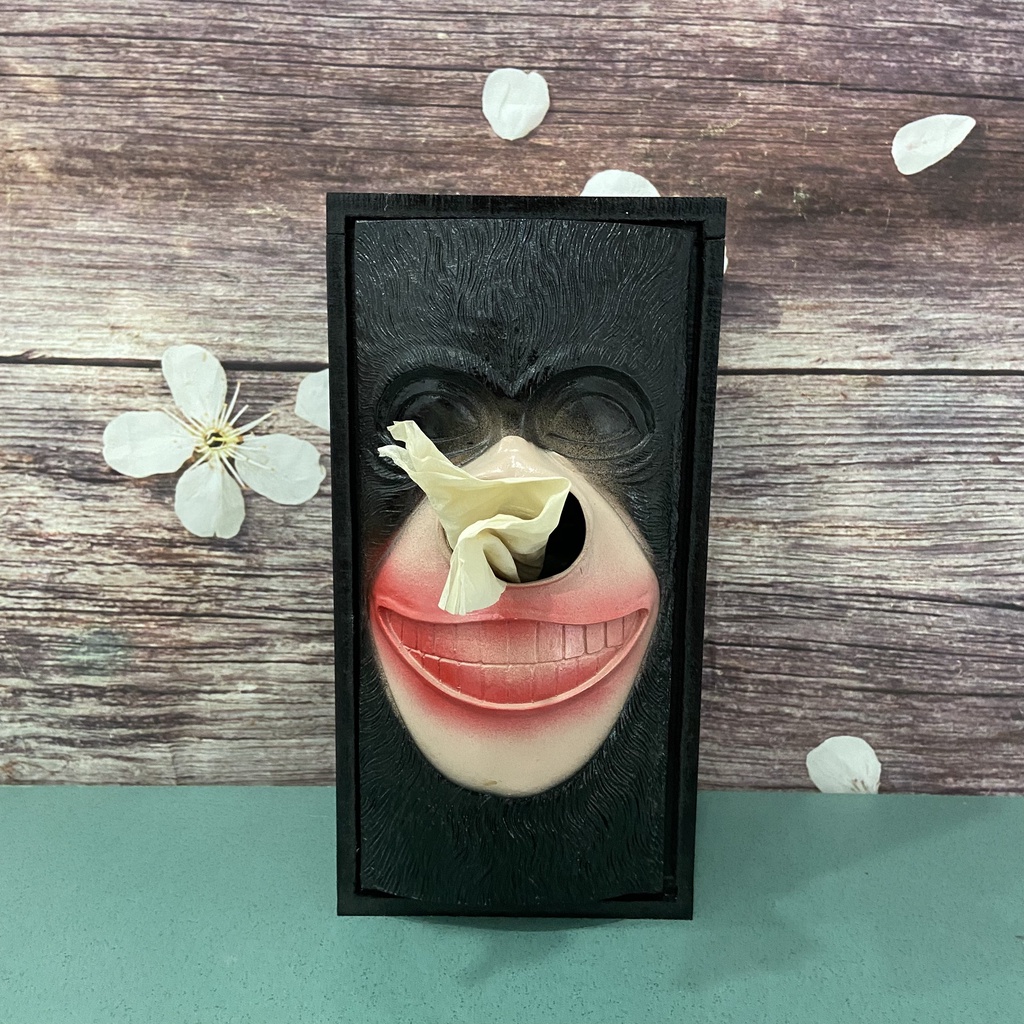 Tượng Rút Giấy Decor Quán Ăn Hình Khỉ Đột King Kong