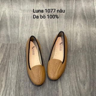 Giày bệt nữ búp bê đế bằng mềm êm chân Lunashoes 1077 mũi tròn da bò 100% thumbnail