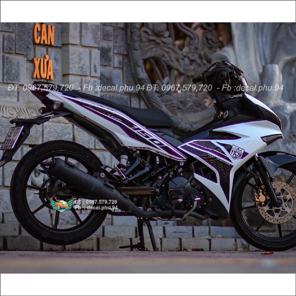 Tem Rời Ex 150 Y15ZR Trắng Đen (J)