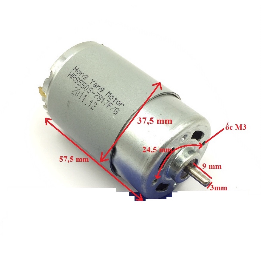 SV Motor 550 công suất cao chuyên cho máy pin 12V-16,8V-21V