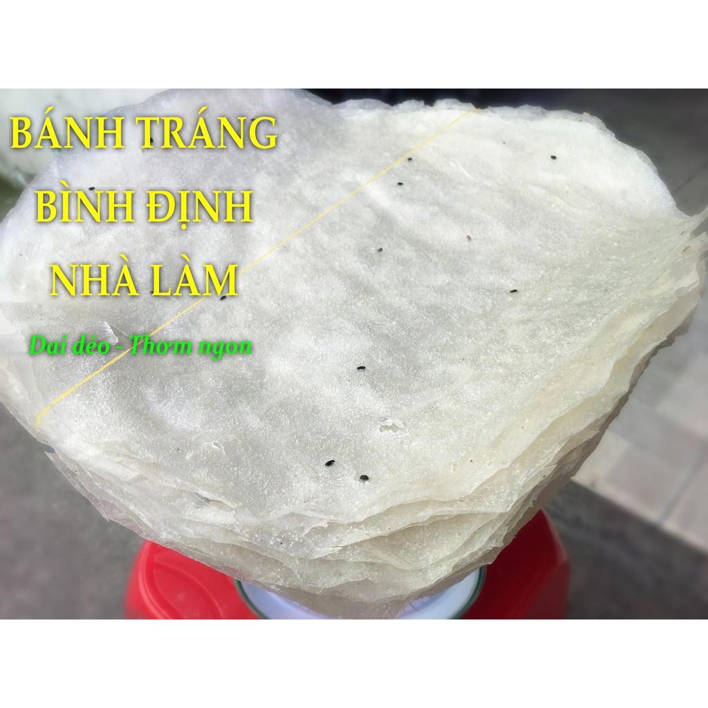 Bánh Tráng Nhúng Bình Định (35k / ràng 20 cái - Nhà làm, có mè, dẻo dai, nhúng cuộn)