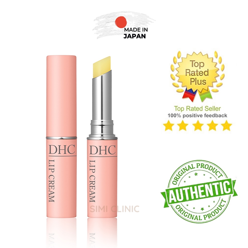 Son dưỡng môi không màu DHC Lip Cream Nhật Bản dưỡng môi ẩm mọng giảm thâm khô làm hồng môi bổ sung vitamin E dầu olive