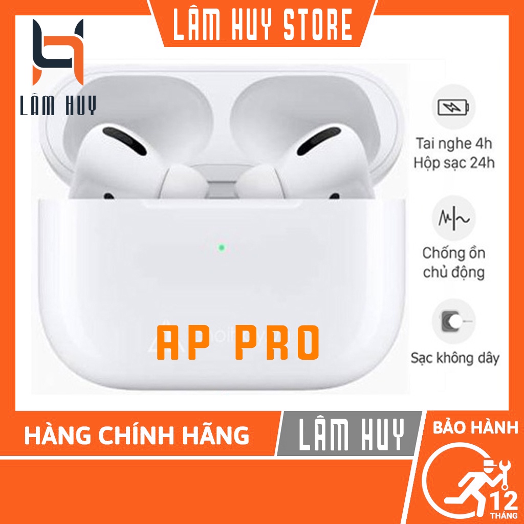 Tai nghe bluetooth AP Pro công nghệ TWS chống ồn có sạc không dây cao cấp
