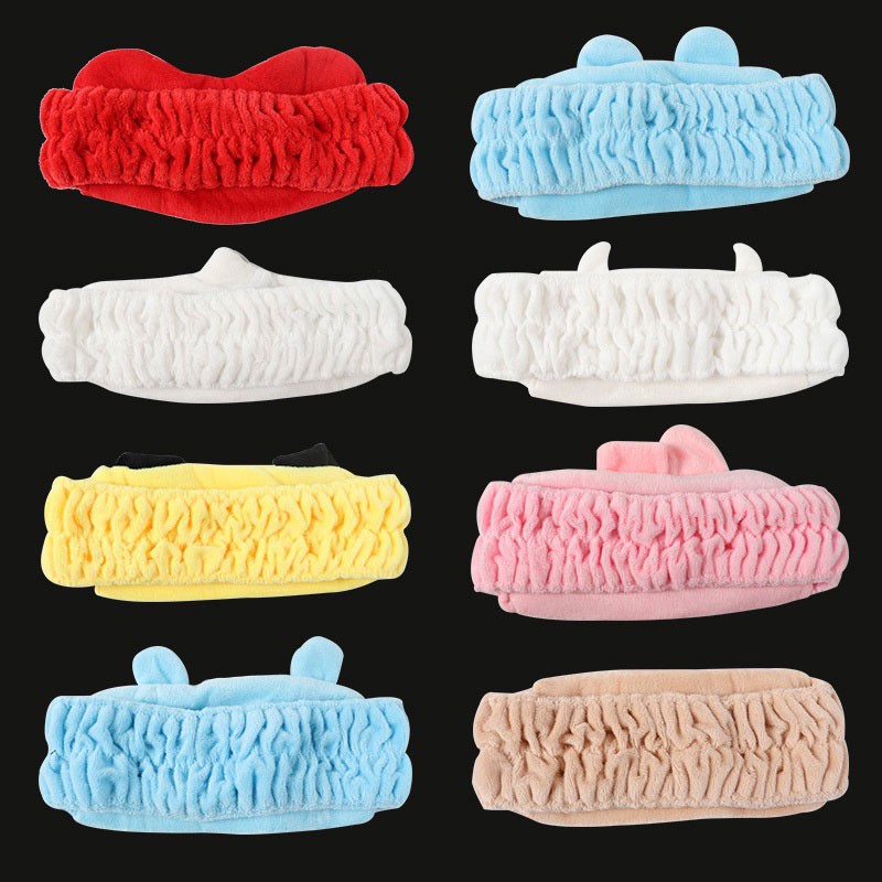 XiaoboACC Băng Đô Vải Lông Họa Tiết Hoạt Hình Phong Cách Hàn Quốc Thời Trang