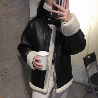 Áo da lót lông ấm ulzzang