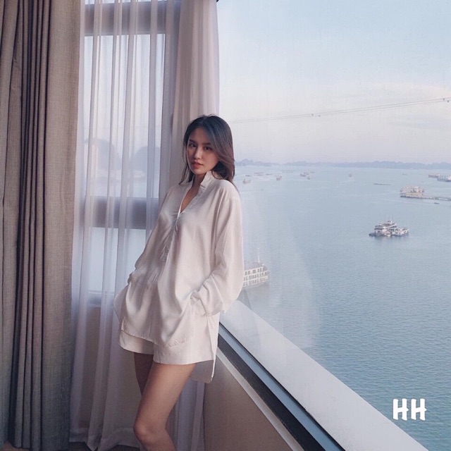 [KÈM VIDEO] SET ÁO SƠ MI CỔ TRỤ VẠT BẦU