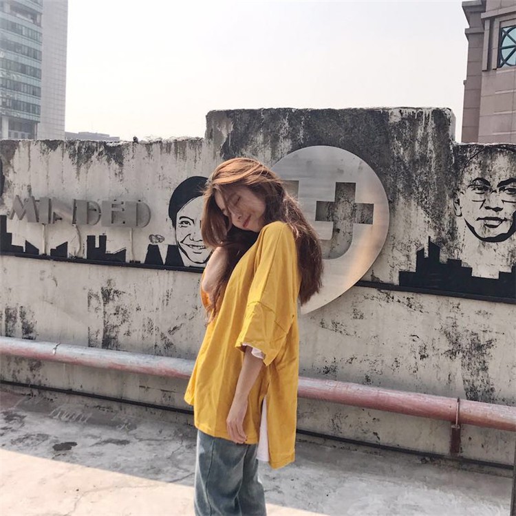 Áo thun nữ form rộng tay ngắn Emilyshop