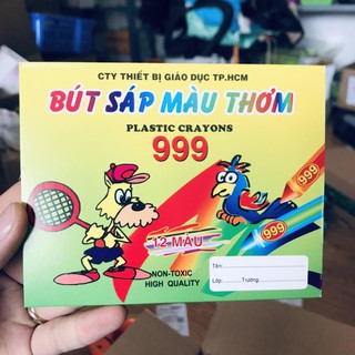 Bút sáp màu, bút sáp tô màu bút màu thơm 12 màu cho bé_ màu 999