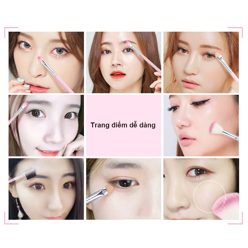 Bộ 5 cọ trang điểm LAMEILA dành cho người mới bắt đầu  17g