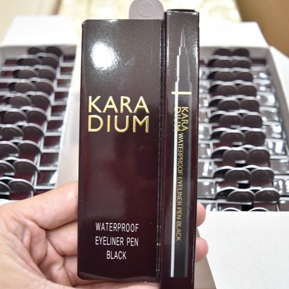 Bút Dạ Kẻ Mắt Karadium Waterproof Eyeliner Pen Black