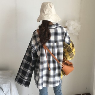Áo sơ mi phối màu
