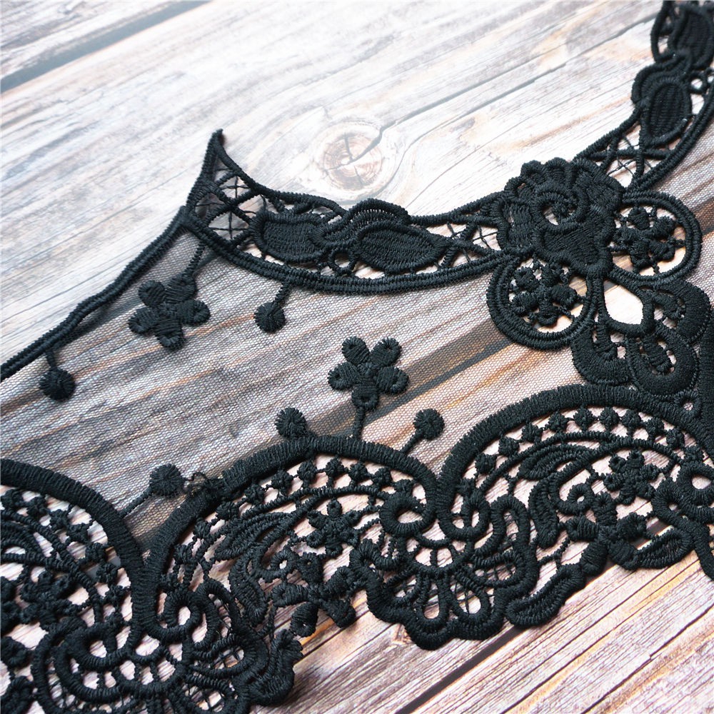 Vải Ren Thêu Cổ Áo Cưới Cho Cô Dâu