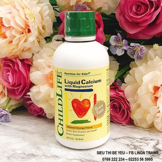 Vitamin ChildLife Mỹ (Canxi-Kẽm) (474ml) (6m+)