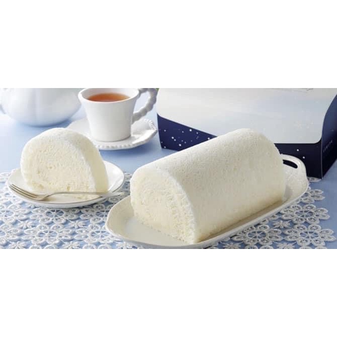 Bánh bông lan cuộn kem tươi Socola trắng Shiroi Kobito Nhật Bản mềm mịn thơm ngon - ổ 500 gram