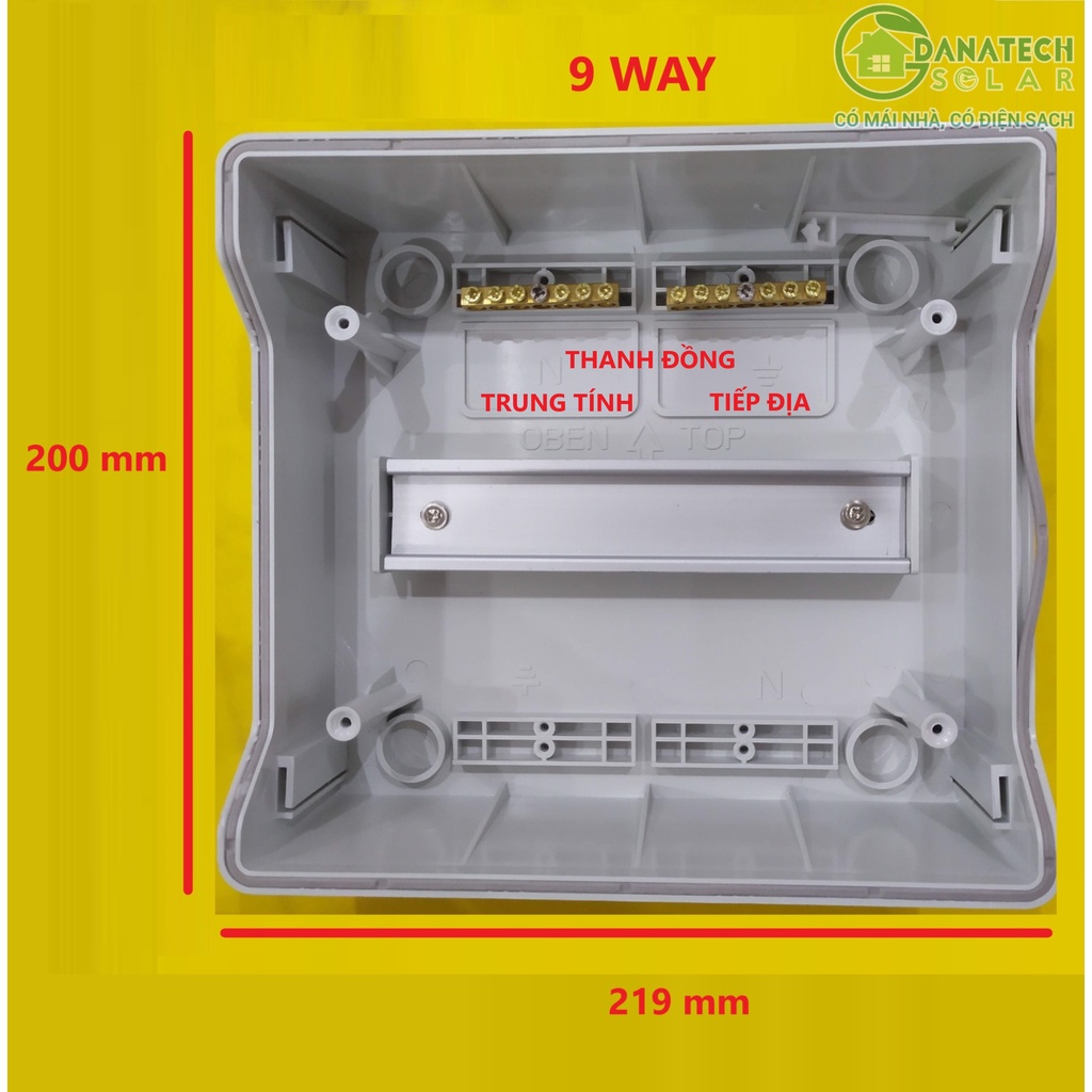 Vỏ tủ điện nhựa nổi Suntree chống bụi, chống nước IP65 4-9-12-18-24 Module