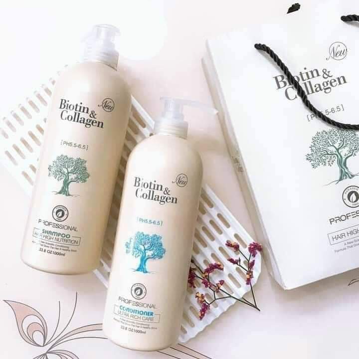 [ Hàng chính hãng ] Cặp Dầu Gội Xả Biotin Collagen 1000mlx2 | BigBuy360 - bigbuy360.vn