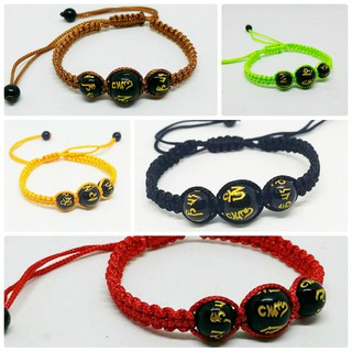 Vòng tay đan nam nữ mix kinh phật trừ tà,cầu an HOT 2018 (nhiều màu)