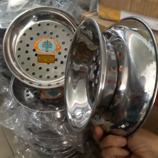 Combo 5 vỉ hấp inox có chân size 18cm