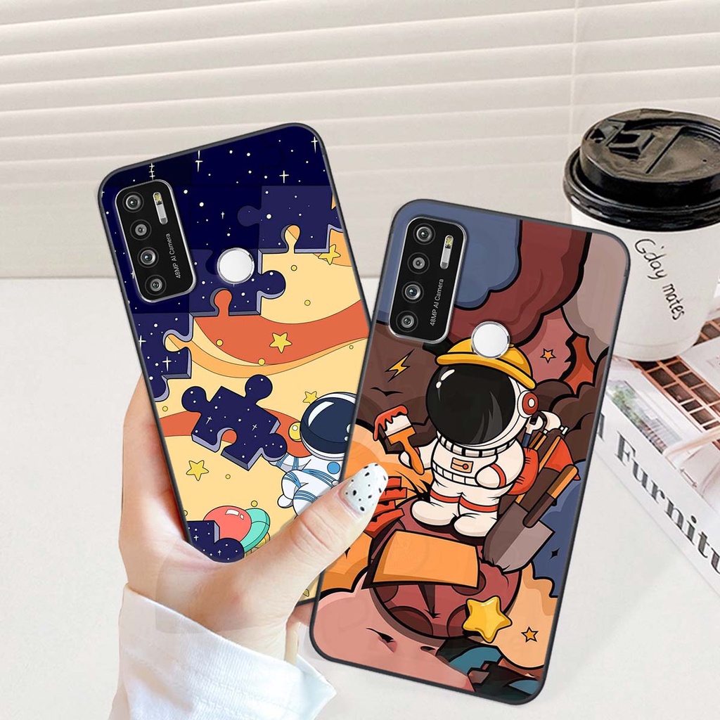 Ốp lưng Vsmart Star 5 / Joy 4 / Live 4 in hình phi hành gia,vũ trụ cute bảo vệ camera điện thoại