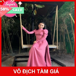 Áo dài lụa Tây Thi tay phồng
