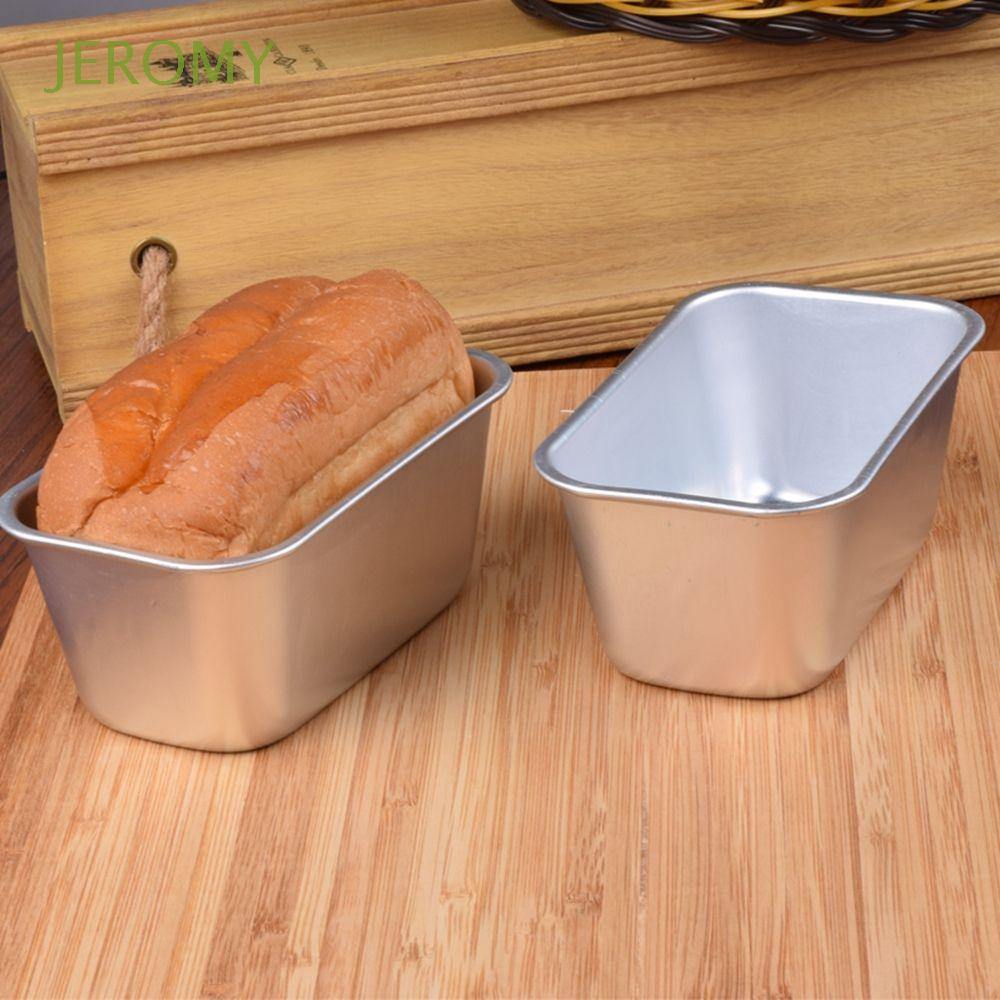 Khuôn làm bánh mì mini hình chữ nhật bằng hợp kim nhôm chống dính