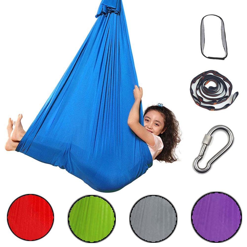 Võng Cotton Đàn Hồi Đa Năng Có Thể Điều Chỉnh Hỗ Trợ Luyện Tập Thể Hình Cho Bé