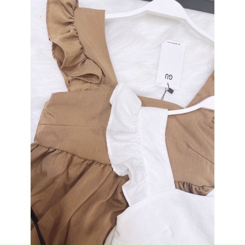 Set bộ cánh tiên chất voan đũi nhẹ mát thấm mồ hôi, Set bộ áo babydoll áo cánh tiên chất đũi