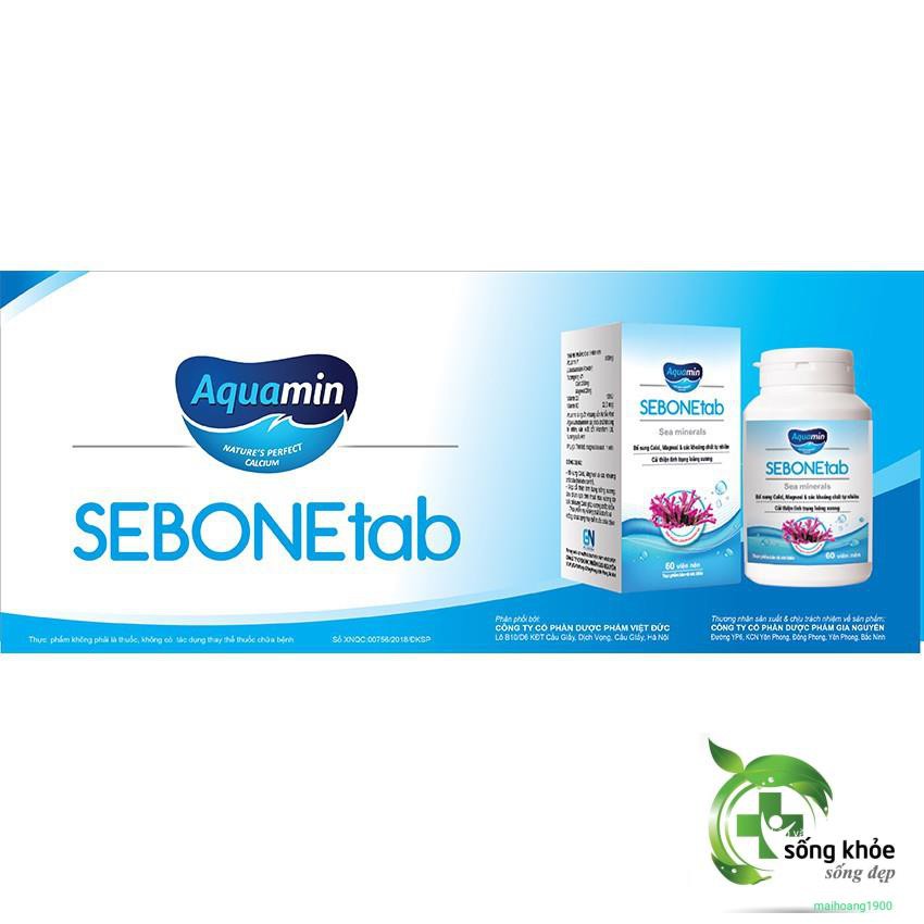 SeBoneTab-Bổ sung canxi từ tảo biển,Hỗ trợ cải thiện tình trạng loãng xương, làm chậm quá trình thoái hóa xương