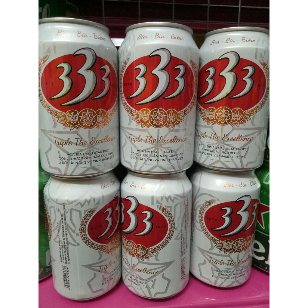 Bia 333 lon 330ml