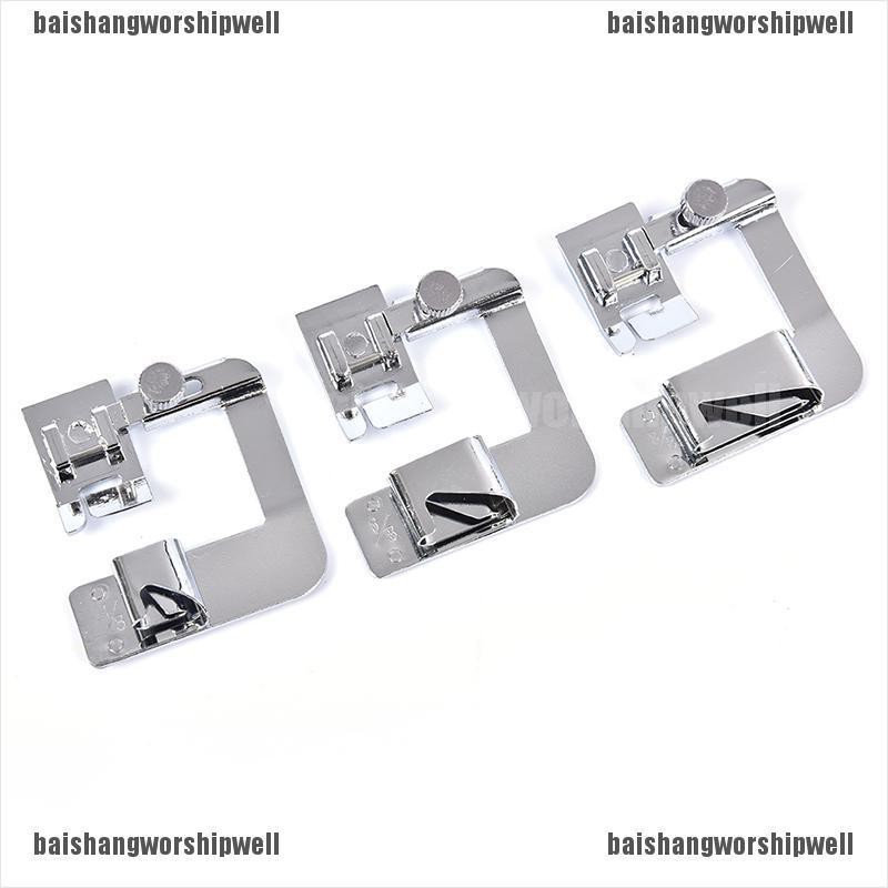 [baishangworshipwell]1PC Foot Presser Rolled Hem Feet 4/8 8/8 6/8 for Low Shank Sewing Machine