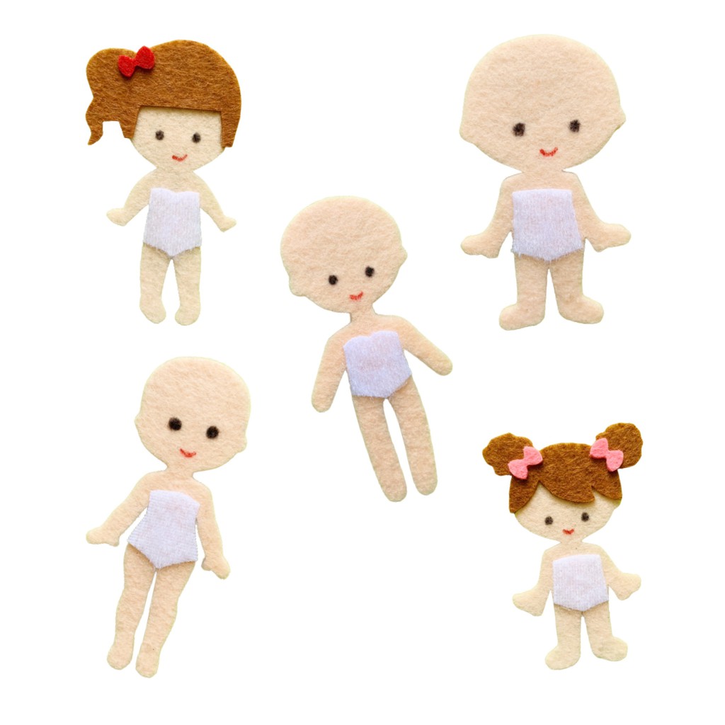 Búp bê vải bán rời (KO PHẢI QUYỂN SÁCH Ạ) thuộc các Bộ Sách vải của Tulip Store - MUA THÊM FĐỂ CHƠI NẾU CẦN