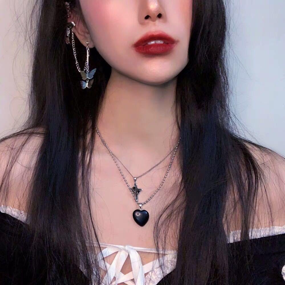 Bông Tai Chuỗi Dài Phong Cách Hip Hop Punk Thời Trang Cho Nữ|Khuyên Tai Dạng Hạt Nhiều Màu Sắc