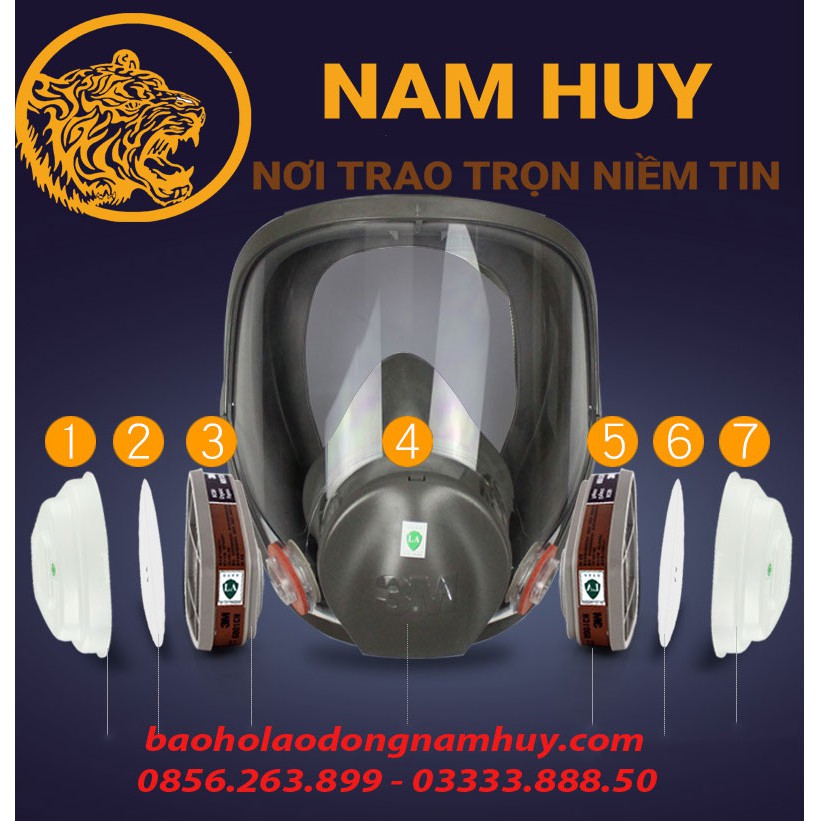 Mặt nạ 3M 6800 ,Trọn bộ mặt nạ phòng độc ,chống hóa chất