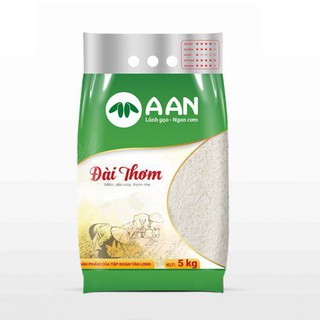 Gạo Đài Thơm Túi 5Kg A An - Cơm mềm, dẻo vừa, thơm nhẹ- Date mới 100%