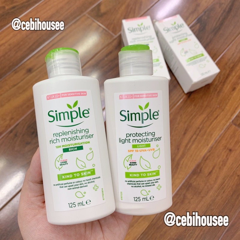 Lotion Dưỡng Ẩm Simple