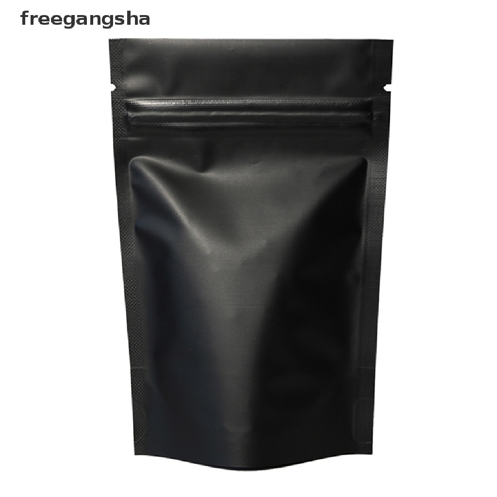 [FREG] 100pcs Matte Black Heat Selfseal Bags Resealable Zip Lock Packaging Bags FDH