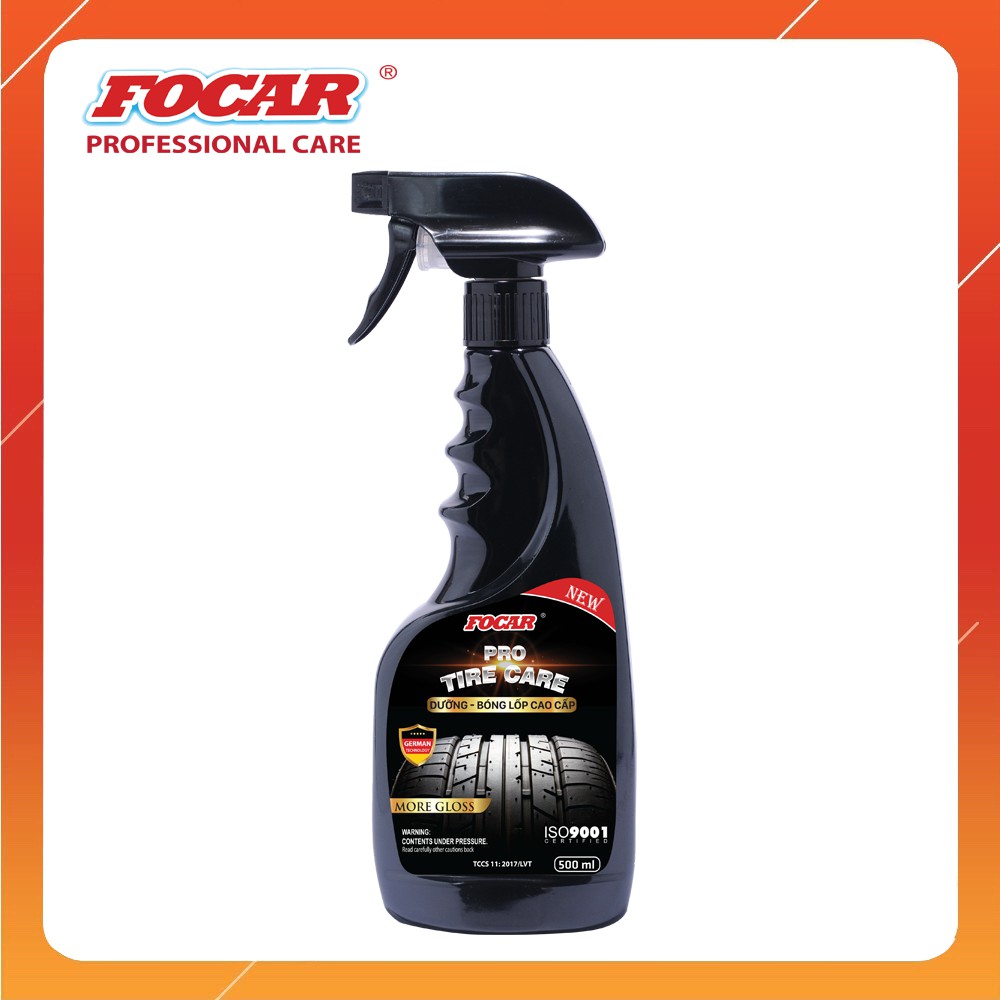 Bộ 3 sản phẩm chăm sóc xe FOCAR (Tẩy nhựa đường, Bóng lốp cao cấp, vệ sinh nội thất)