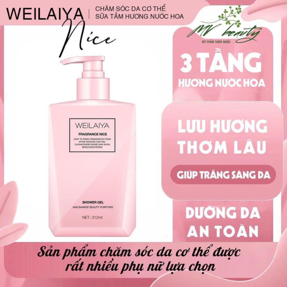 Sữa tắm trứng cá tầm dưỡng ẩm hương nước hoa Weilaiya  312ml - TRINHS.BEAUTY | BigBuy360 - bigbuy360.vn